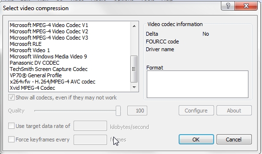 Virtualdub x264 codec